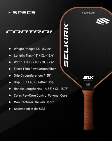 Selkirk Paddle SLK Halo Control Max