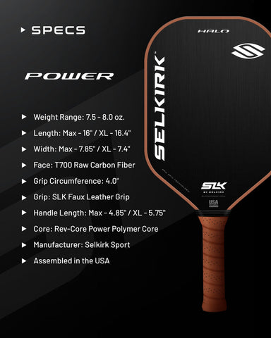 Selkirk Paddle SLK Halo Control Max