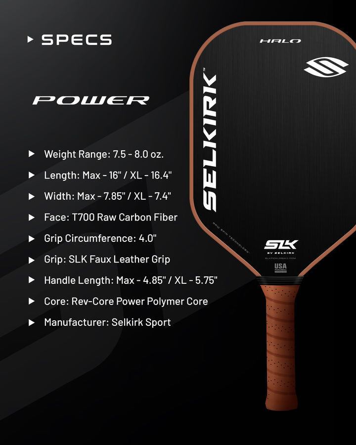 Selkirk Paddle SLK Halo Control Max