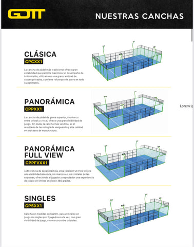 Cancha de Padel GOTT (Full View)