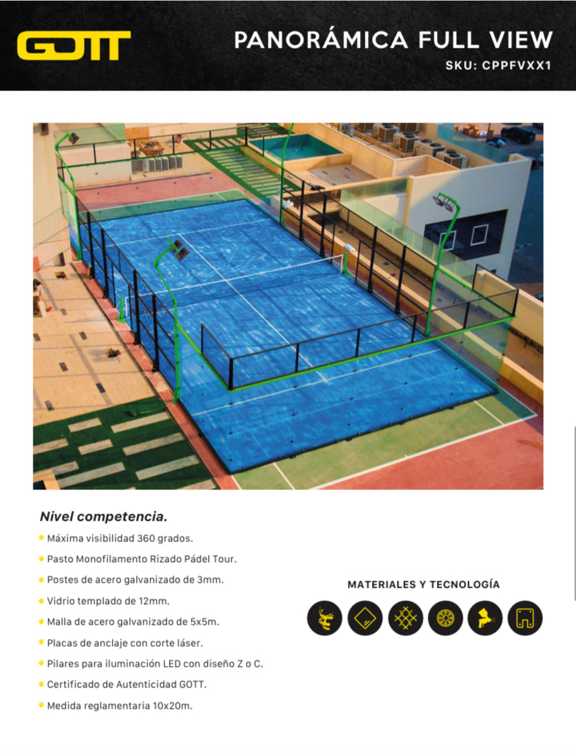 Cancha de Padel GOTT (Full View)